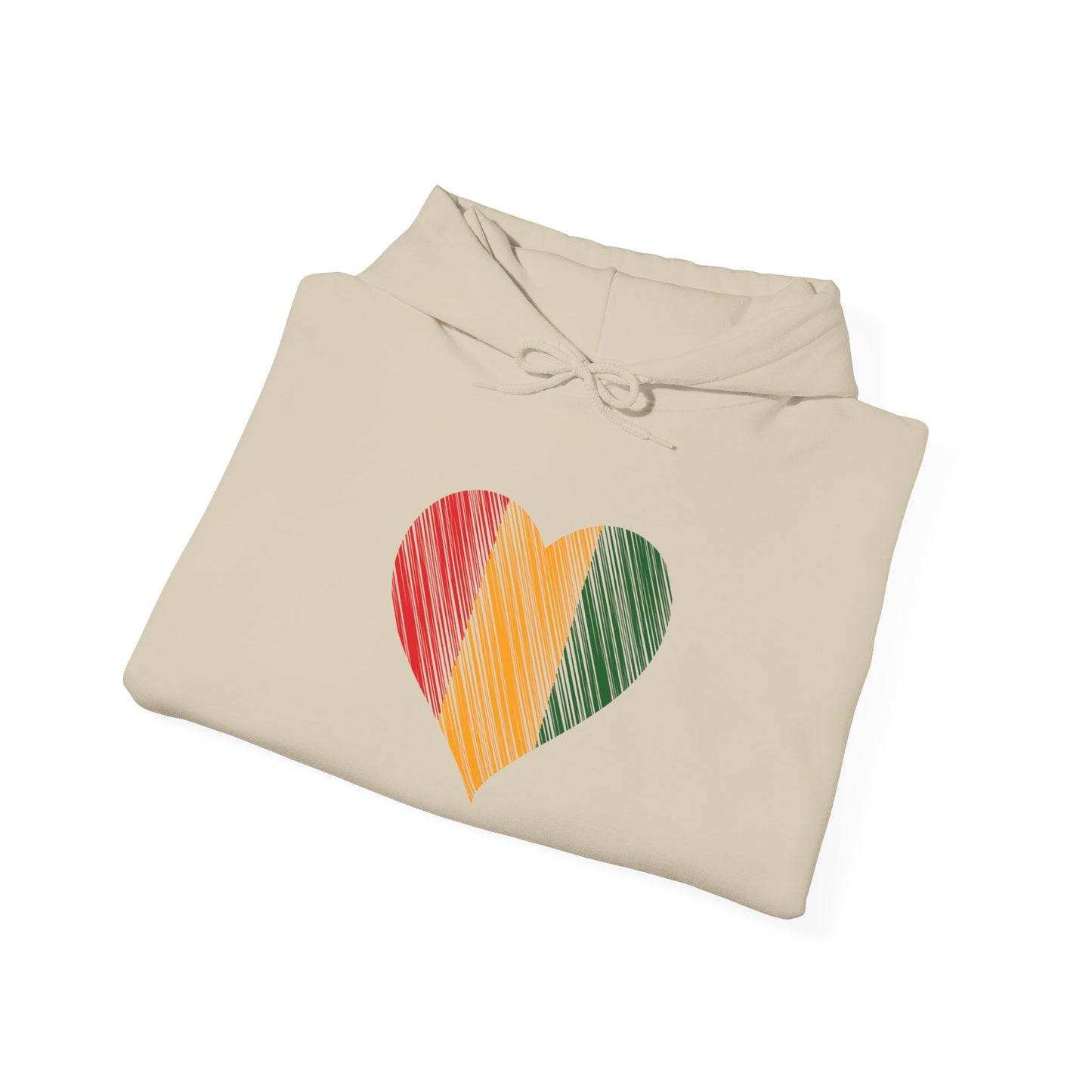 Rasta Heart Unisex Heavy Blend™ Hooded Sweatshirt