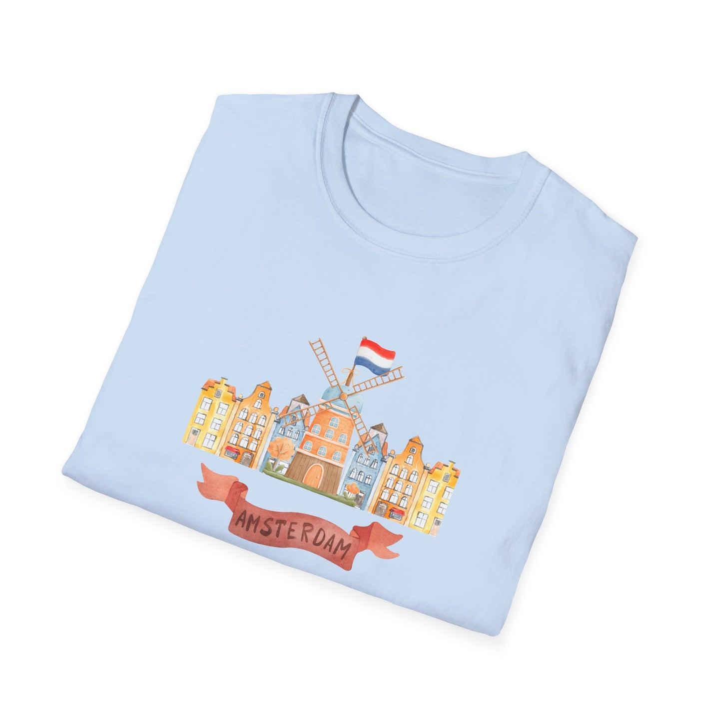 Amsterdam Architecture Unisex Softstyle T-Shirt