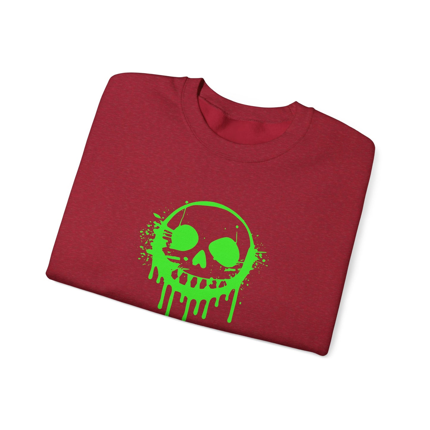 Green Ooze Face Unisex Heavy Blend™ Crewneck Sweatshirt