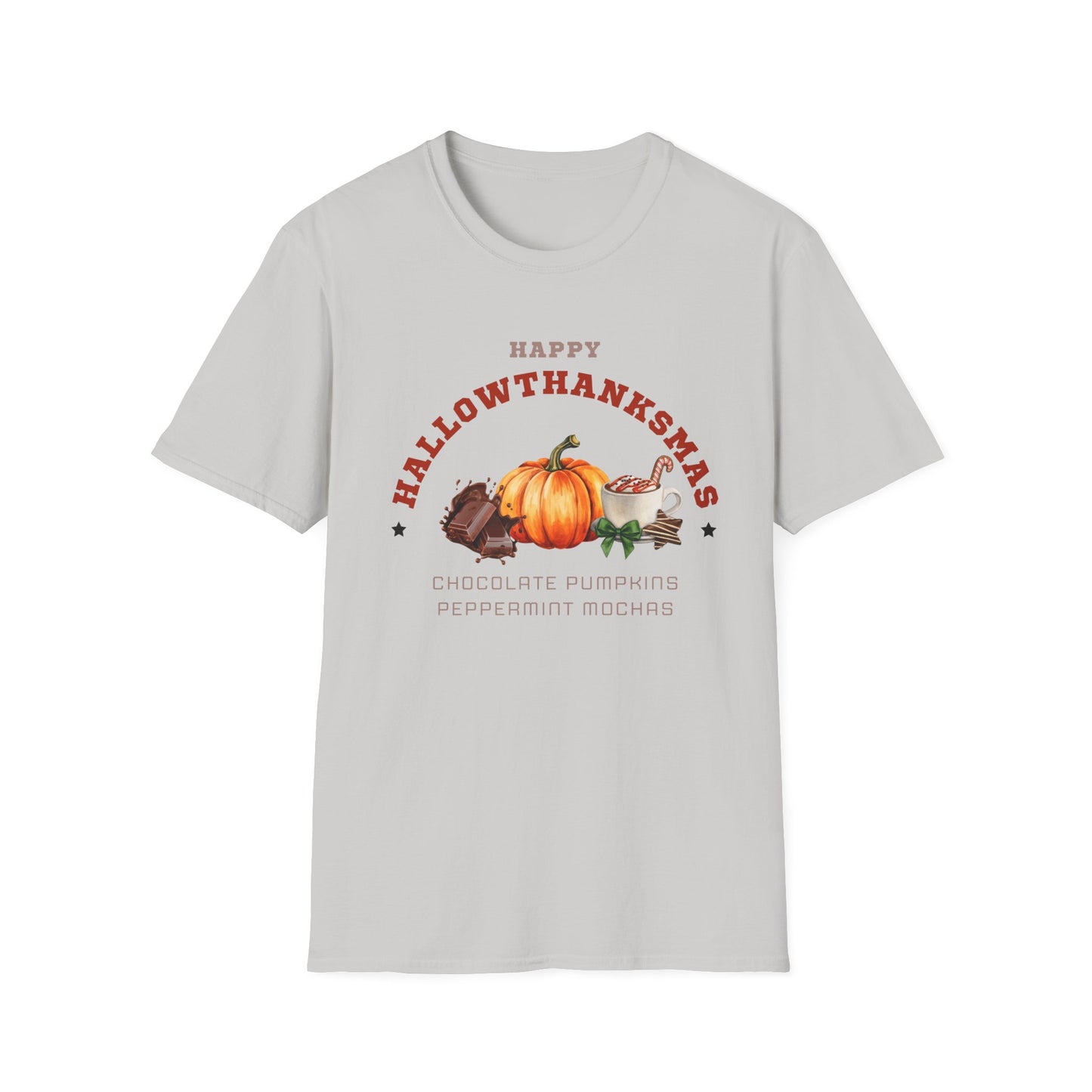 Happy Hallowthanksmas II Unisex Softstyle T-Shirt