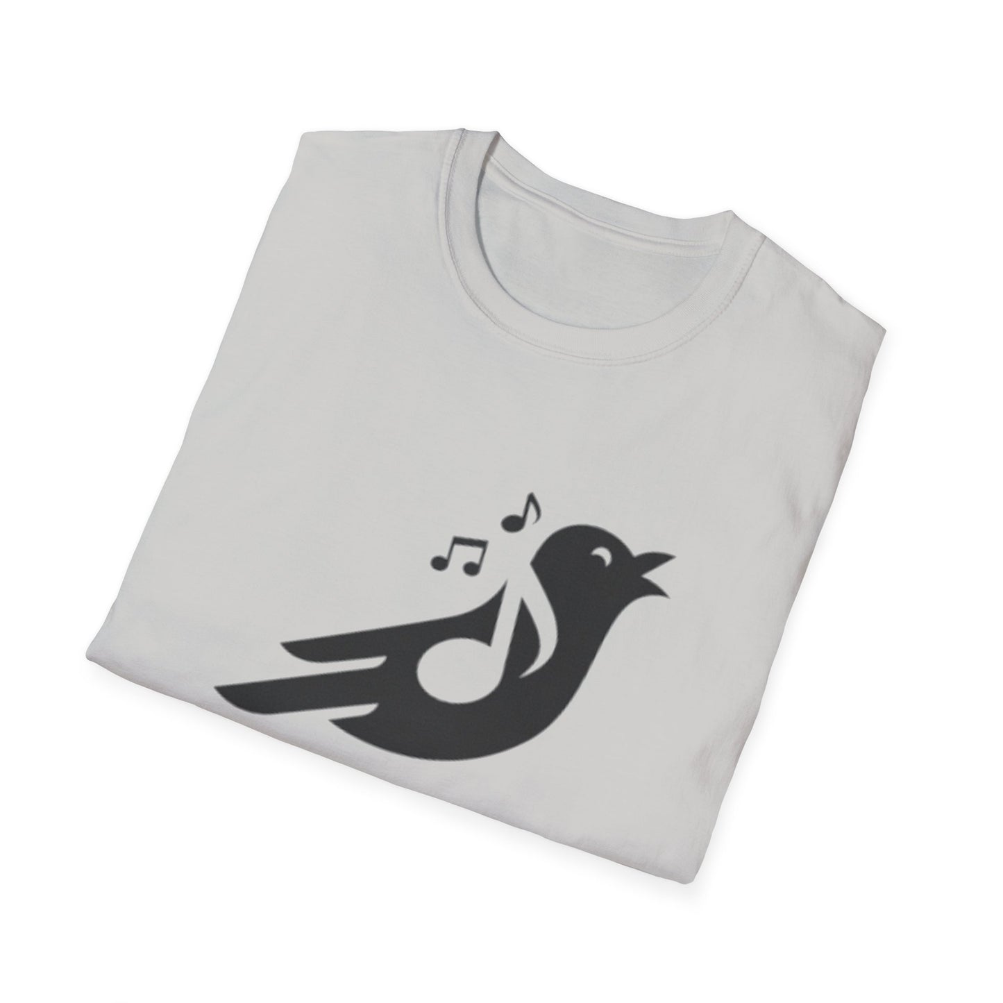 Black Bird Singing Unisex Softstyle T-Shirt