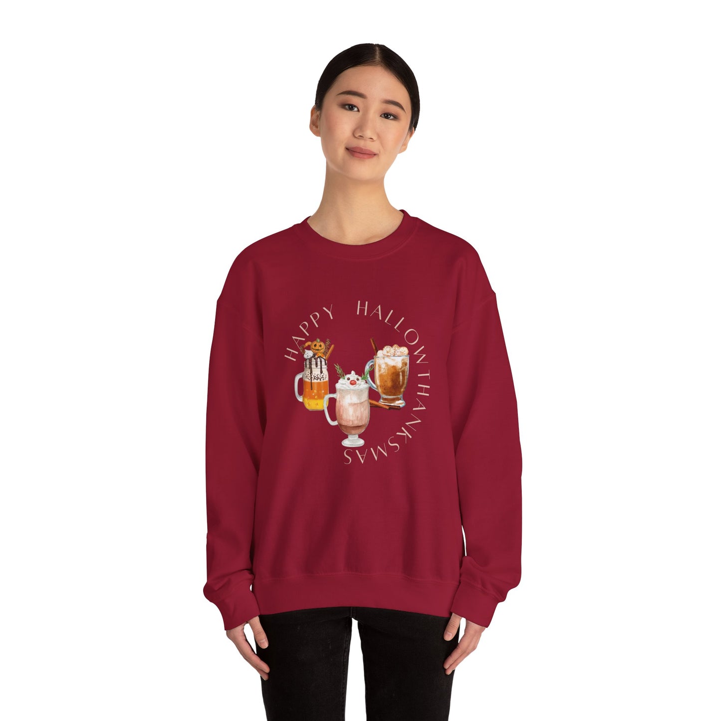 Hallothanksmas Cafe Unisex Heavy Blend™ Crewneck Sweatshirt