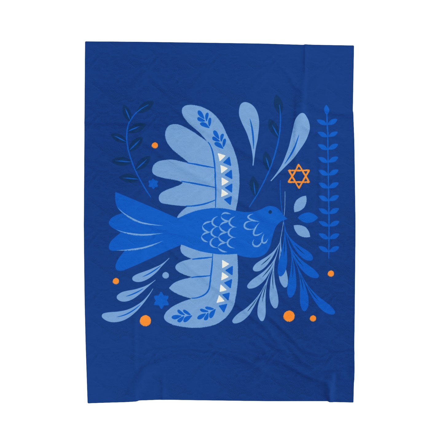 Hanukkah Velveteen Plush Blanket