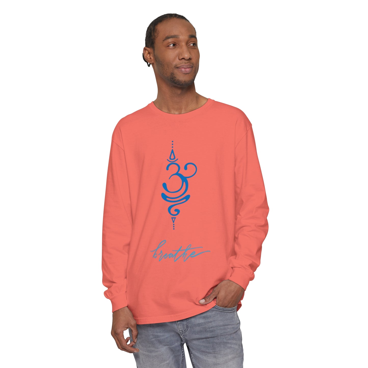 Breathe Unisex Garment-dyed Long Sleeve T-Shirt