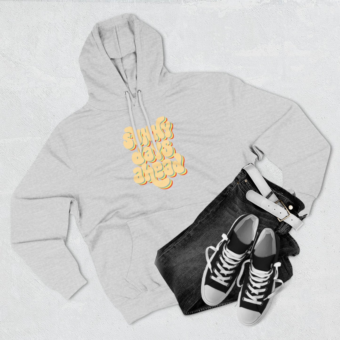 Sunny Days Three-Panel Fleece Hoodie