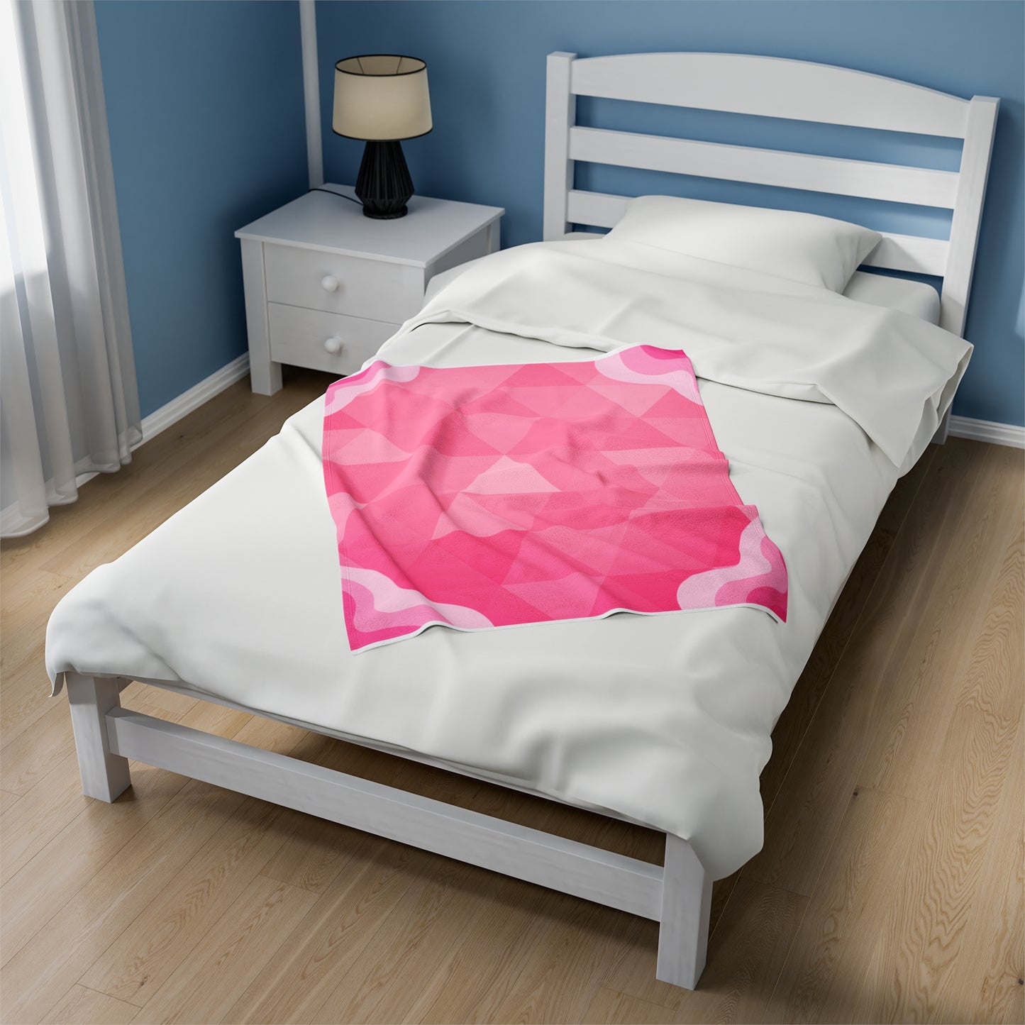 Pink Diamond Velveteen Plush Blanket