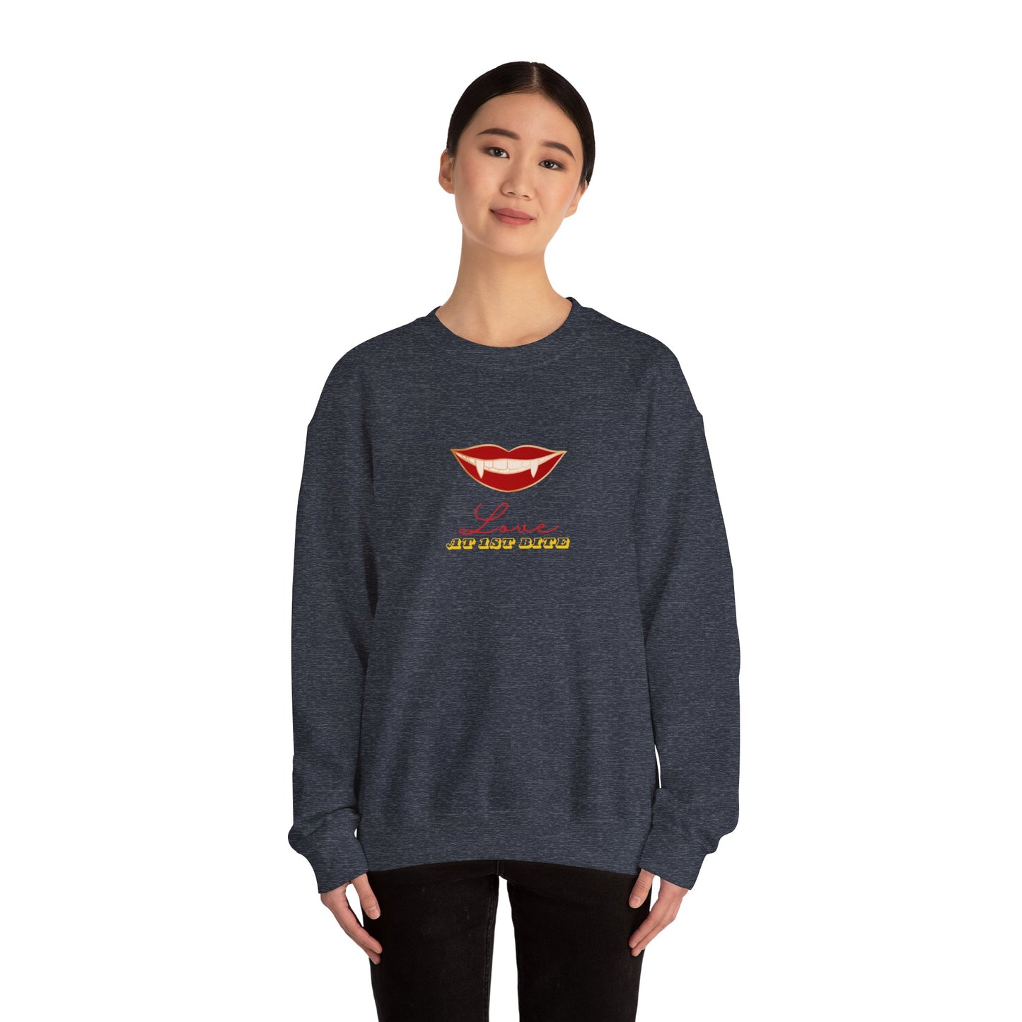 Love at First Bite Unisex Heavy Blend™ Crewneck Sweatshirt