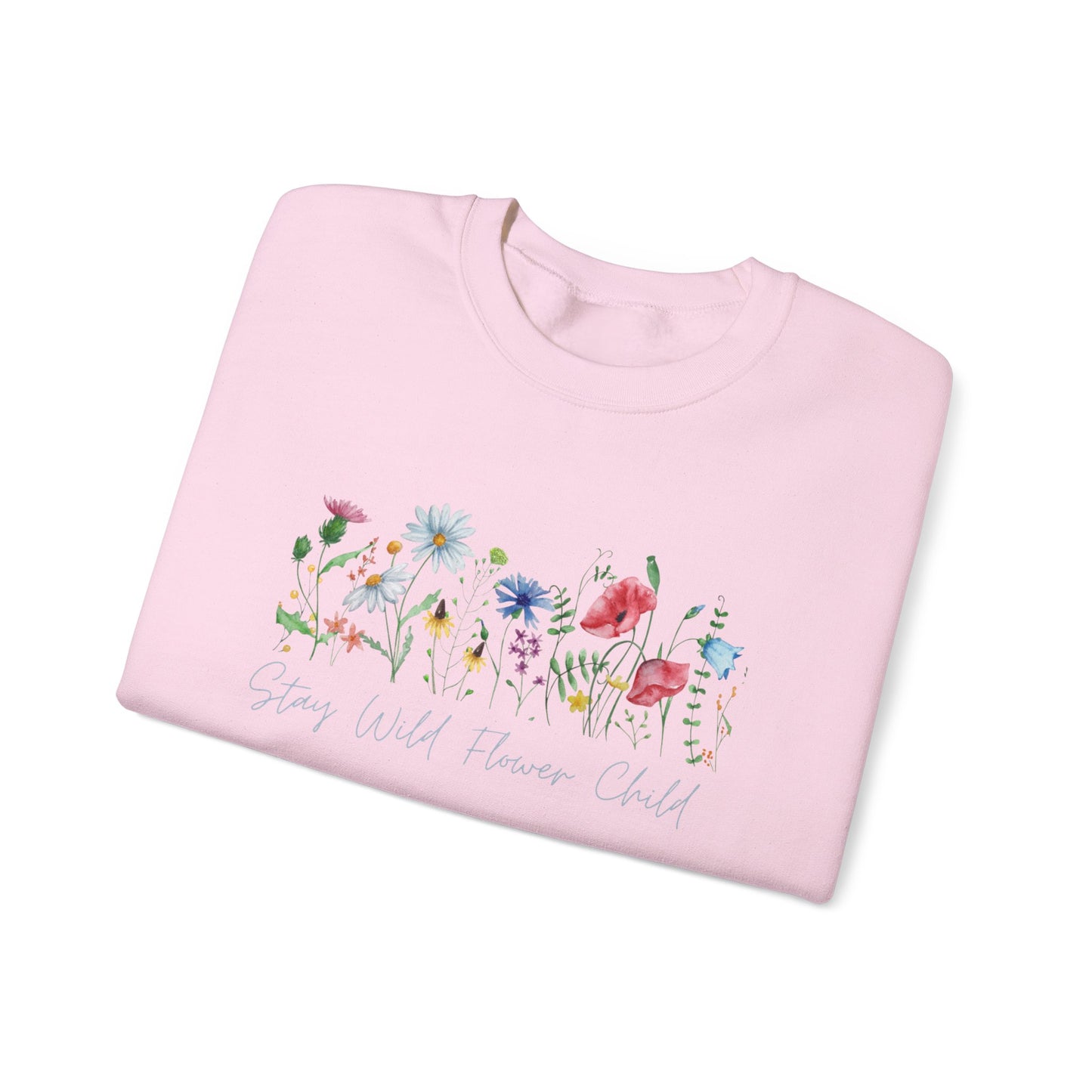 Stay Wild Flower Child II Unisex Heavy Blend™ Crewneck Sweatshirt