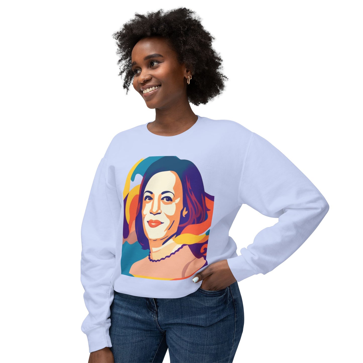 Kamala Unisex Lightweight Crewneck Sweatshirt