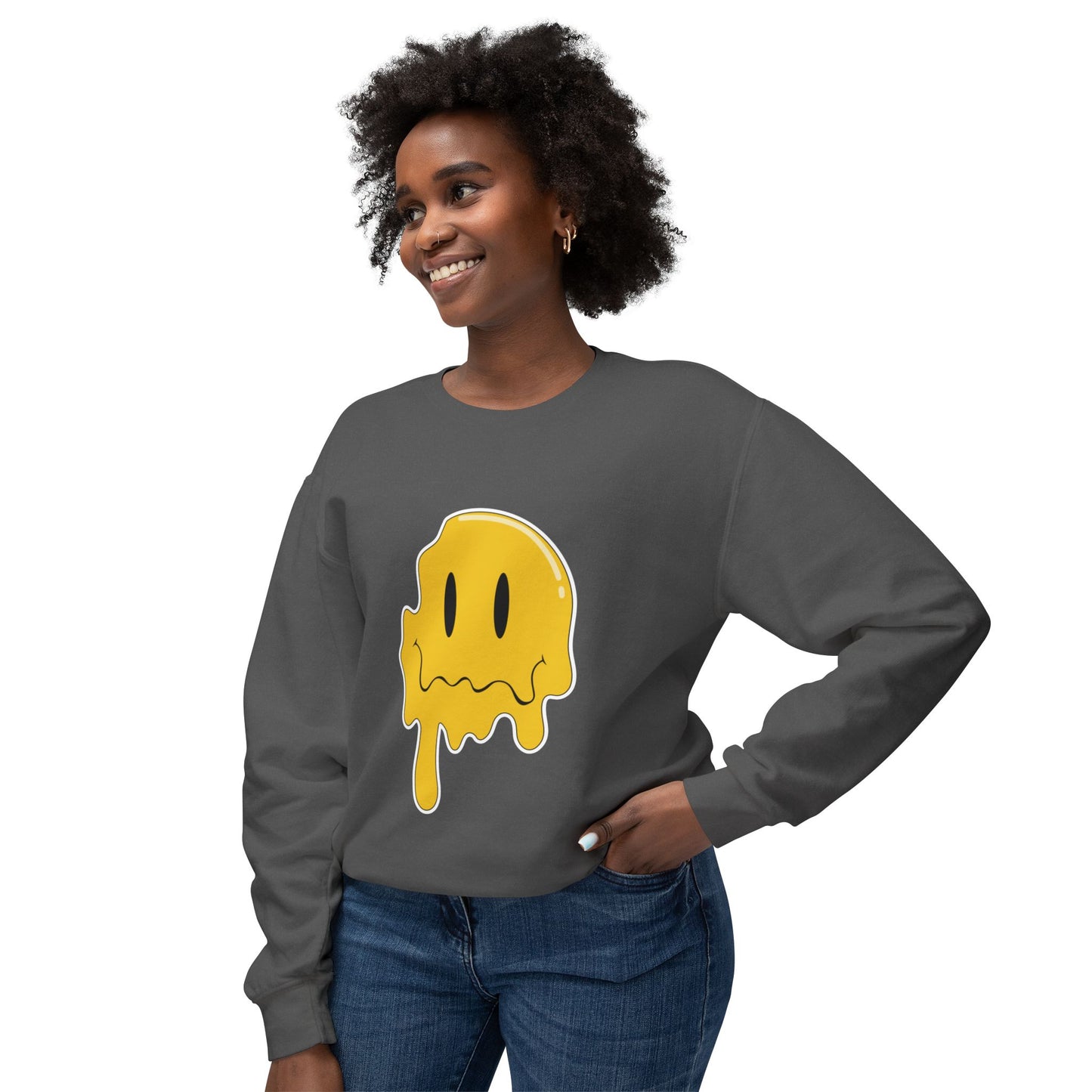 Melting Classic Unisex Lightweight Crewneck Sweatshirt