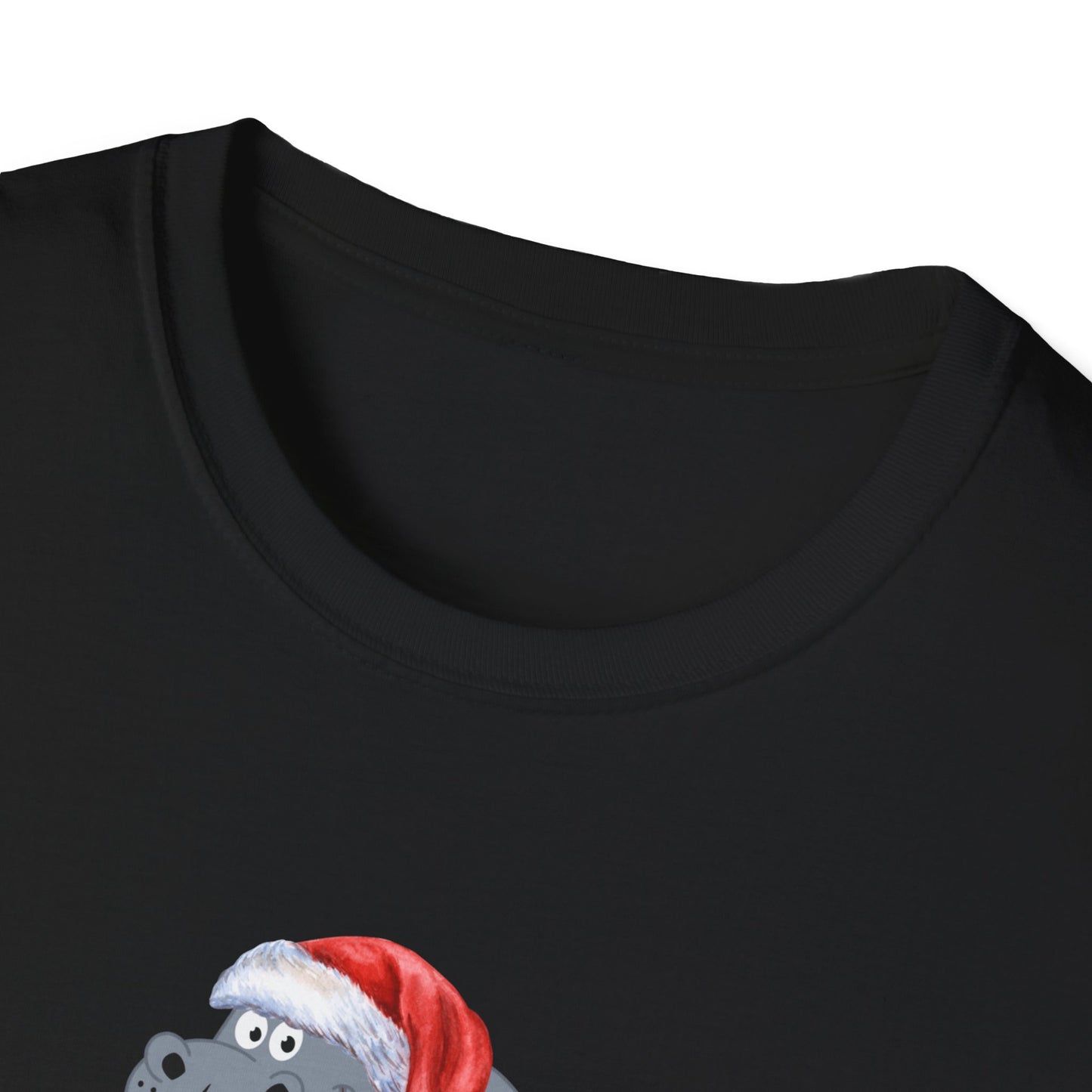 Hippopotamus for Christmas Unisex Softstyle T-Shirt