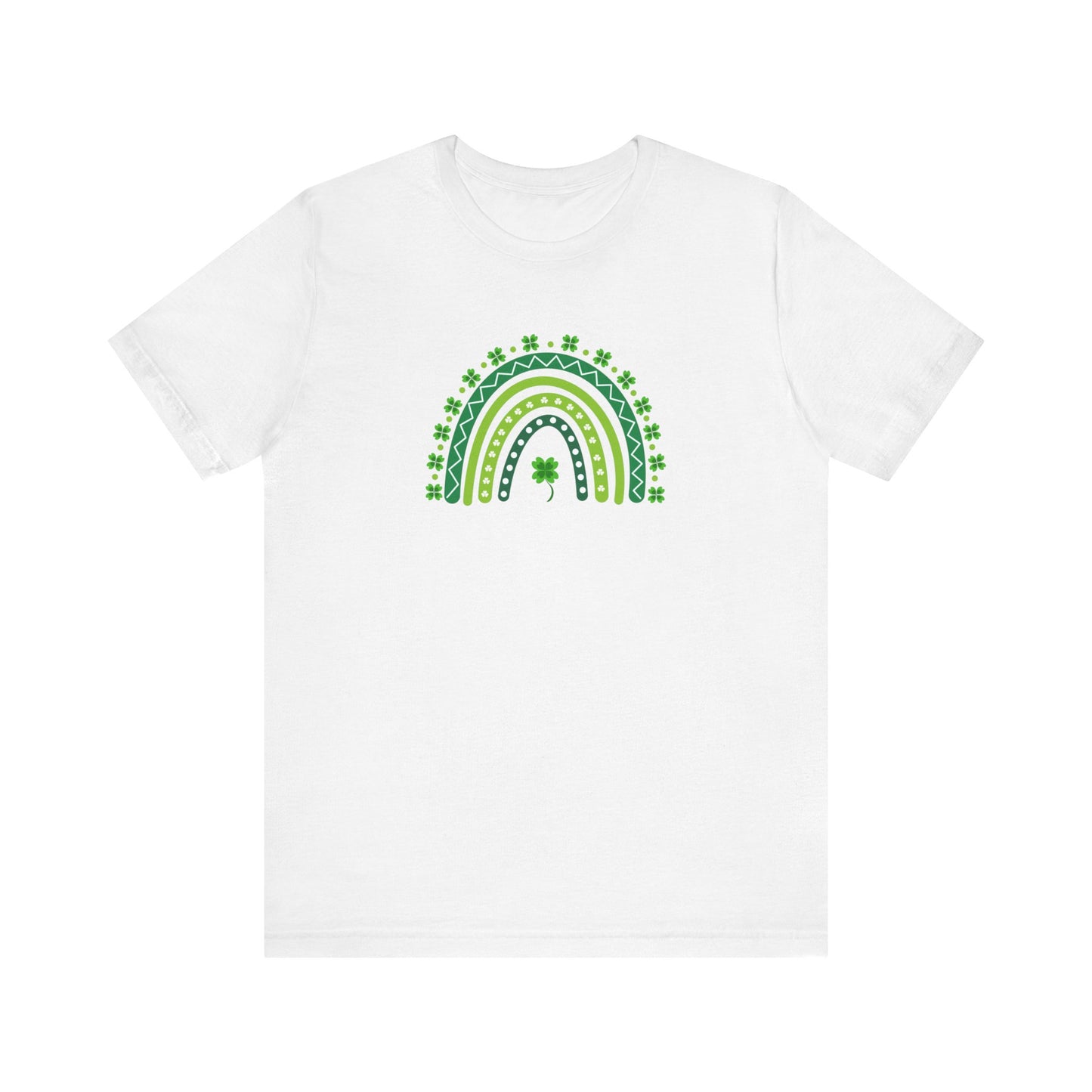 Green Rainbow St Patrick’s Day Unisex Jersey Short Sleeve Tee