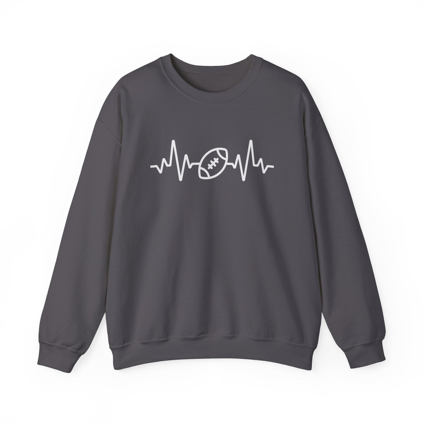 Football Heartbeat Unisex Heavy Blend™ Crewneck Sweatshirt