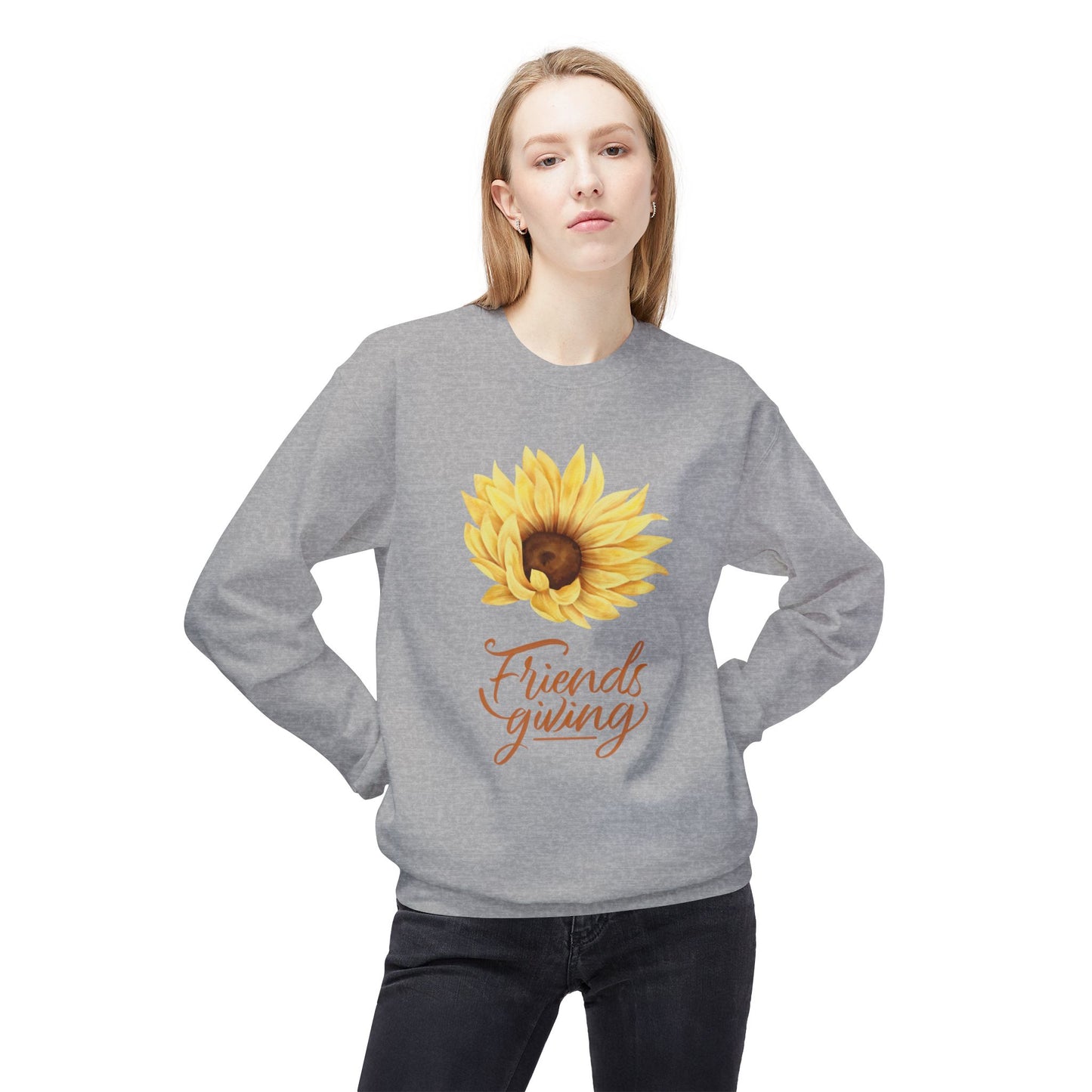 Friendsgiving Unisex Midweight Softstyle Fleece Crewneck Sweatshirt