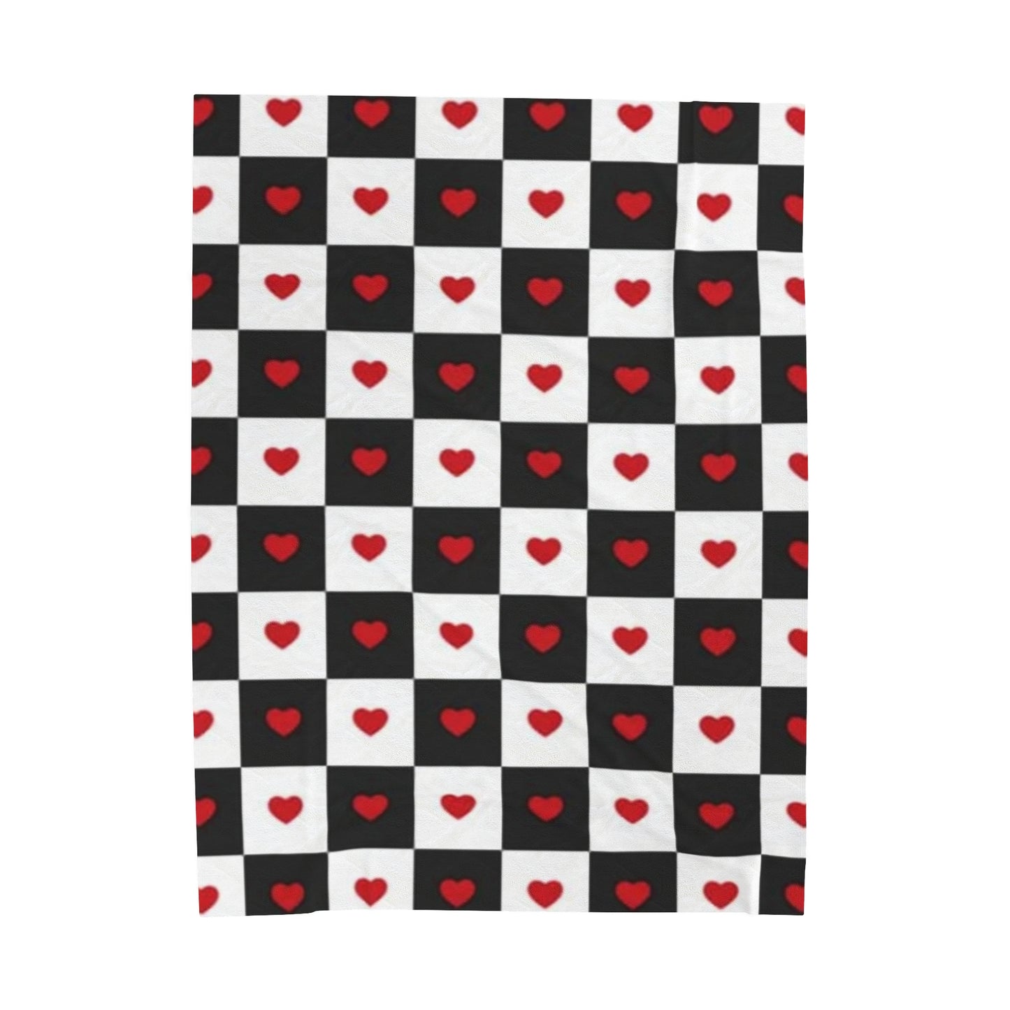 Checkmate Love Valentine Plush Blanket