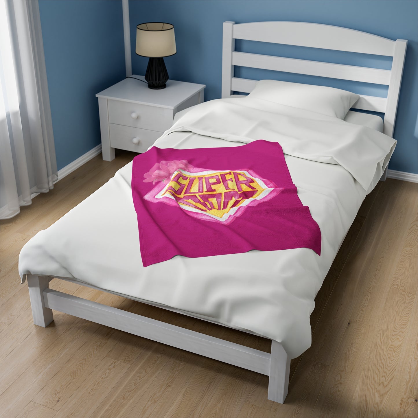 Super Mom Velveteen Plush Blanket