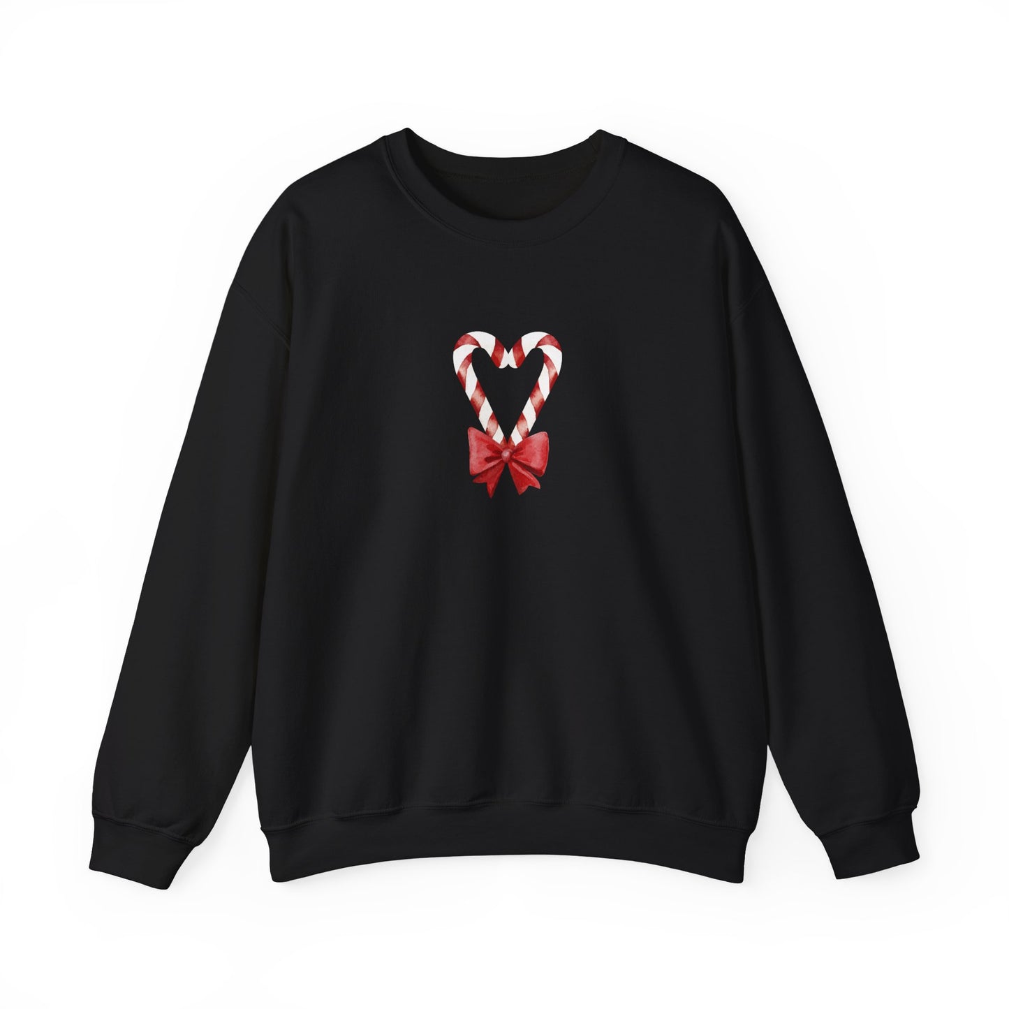 Candy Cane Heart Christmas Unisex Heavy Blend™ Crewneck Sweatshirt