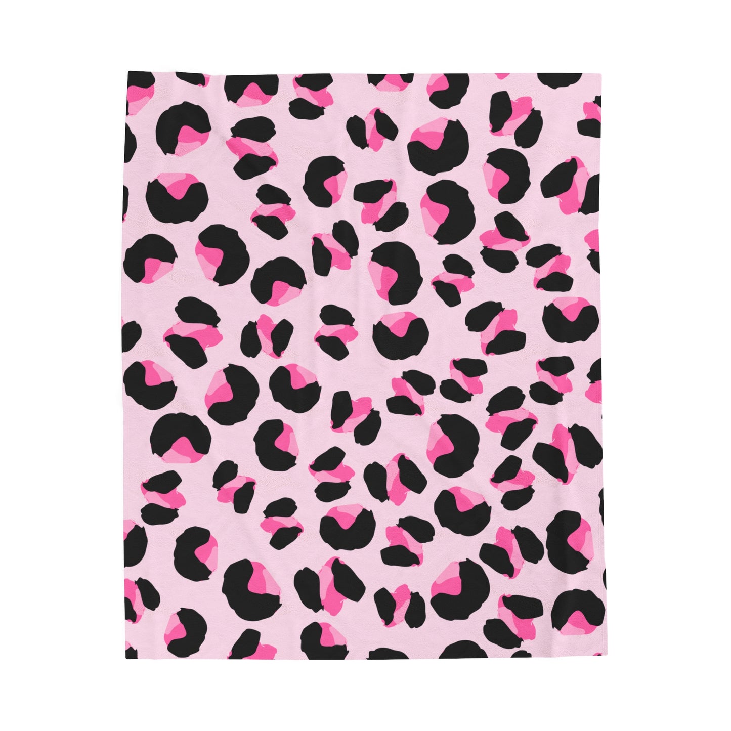 Pink Leopard Velveteen Plush Blanket