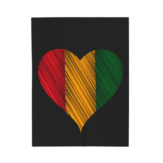 Rasta Love Velveteen Plush Blanket