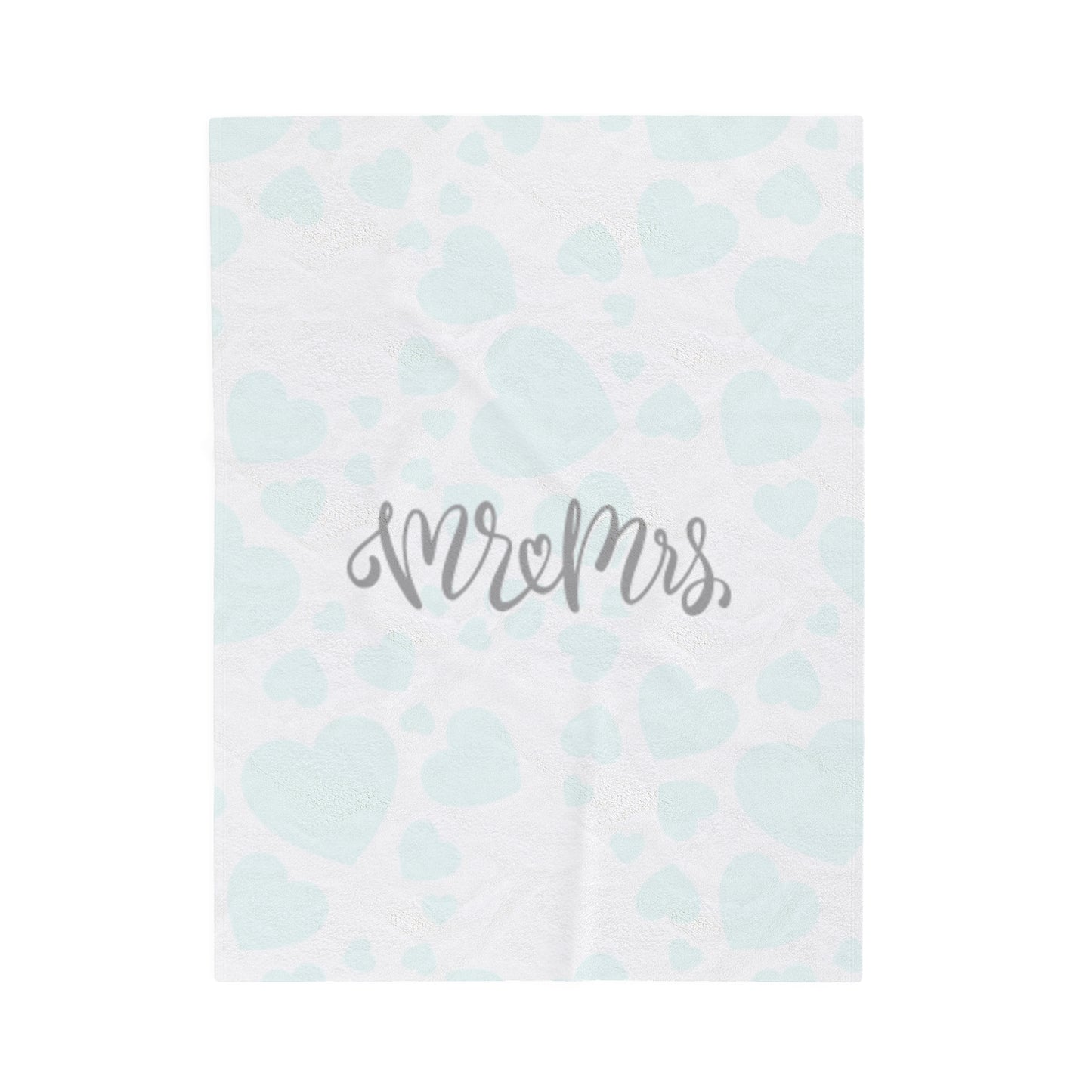 Mr & Mrs Velveteen Plush Blanket