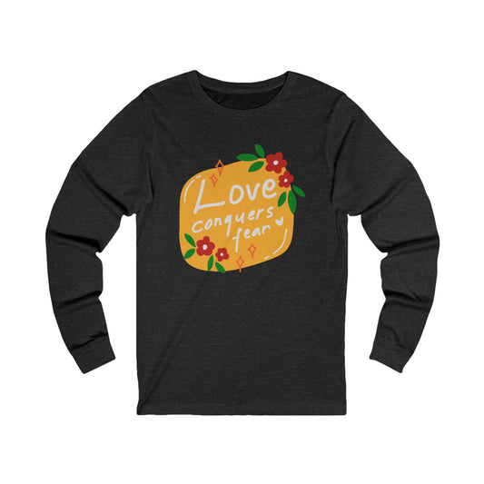 Love Conquers Unisex Jersey Long Sleeve Tee