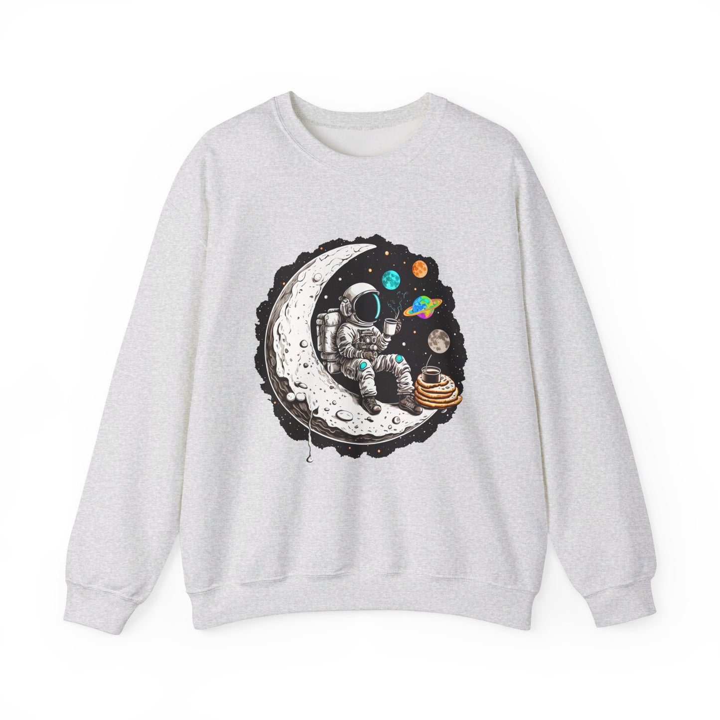 Waffles in Space Unisex Heavy Blend™ Crewneck Sweatshirt