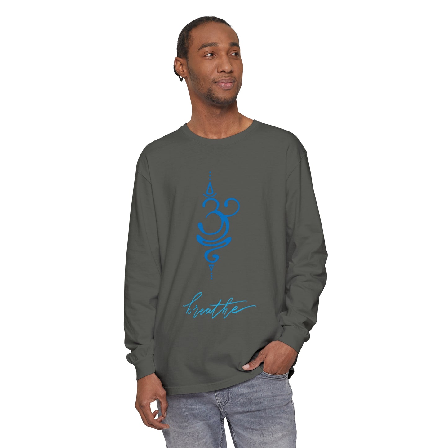 Breathe Unisex Garment-dyed Long Sleeve T-Shirt