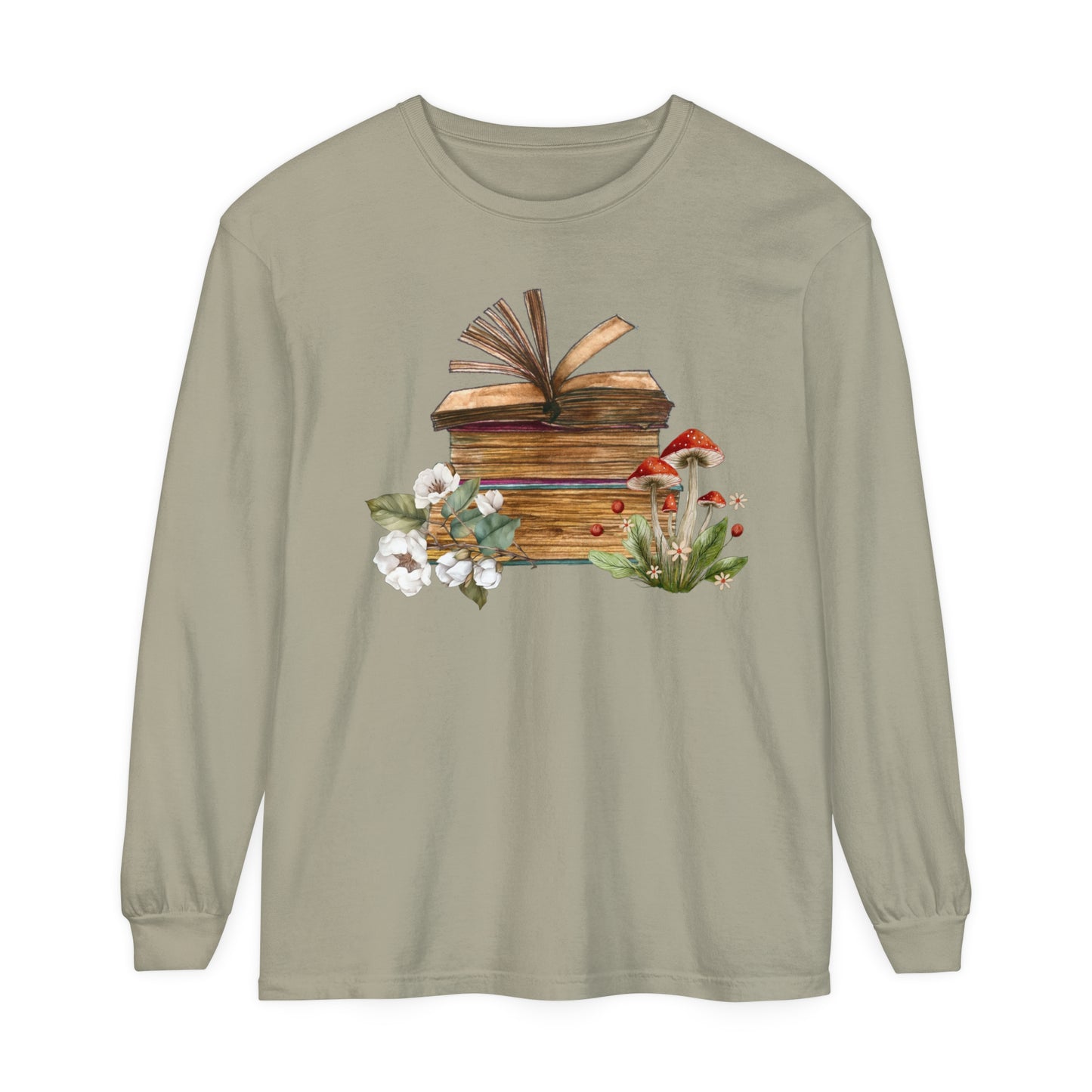 Vintage Books Unisex Garment-dyed Long Sleeve T-Shirt