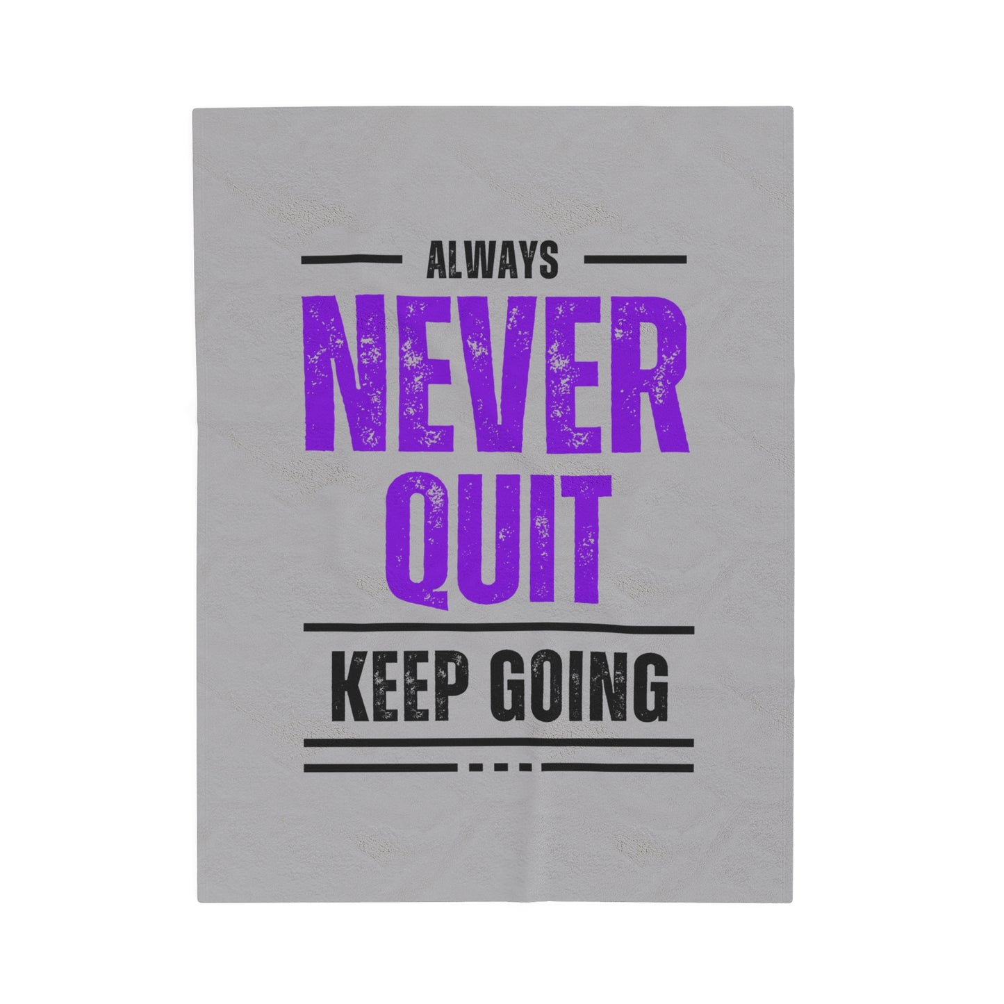 Keep Going Velveteen Plush Blanket