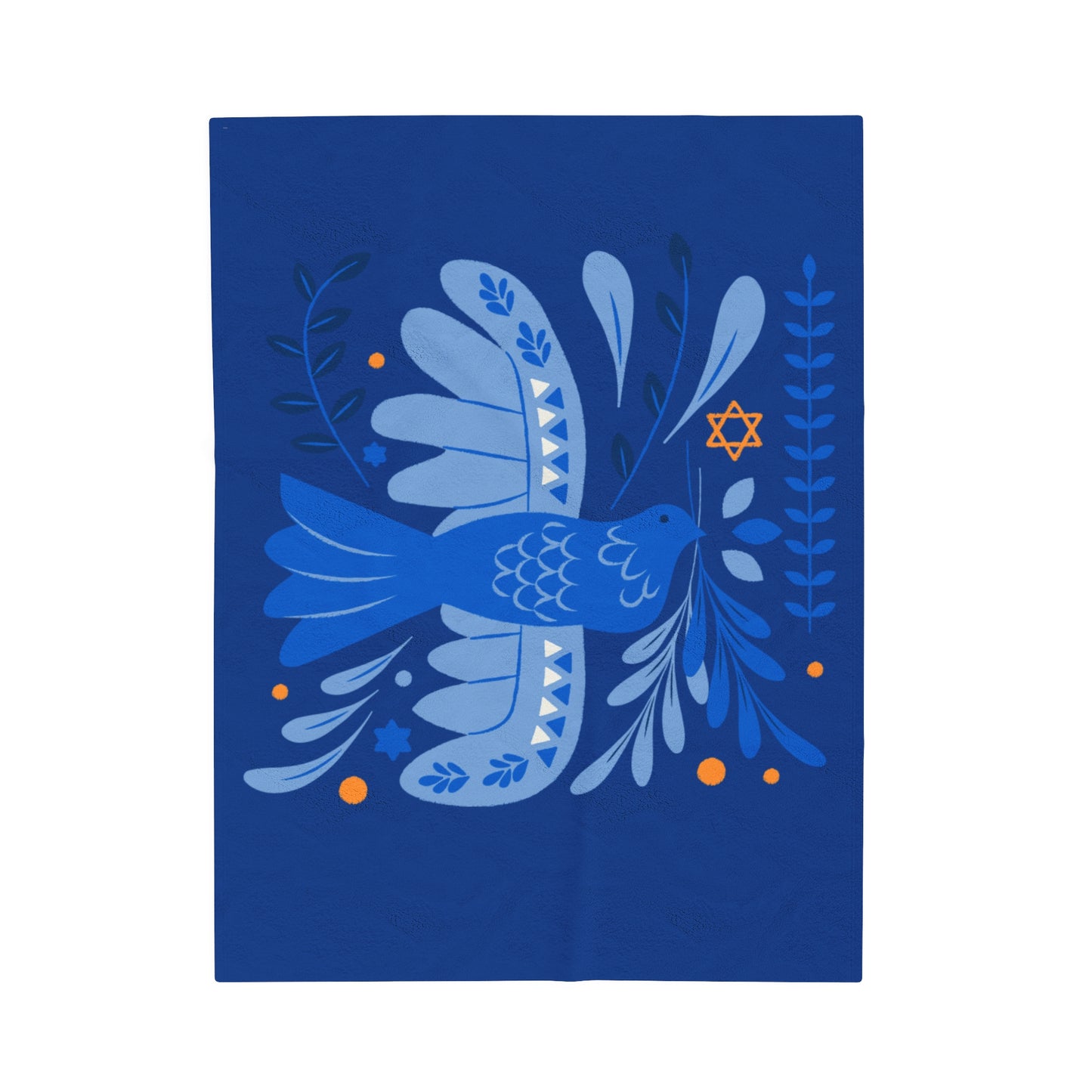 Hanukkah Velveteen Plush Blanket