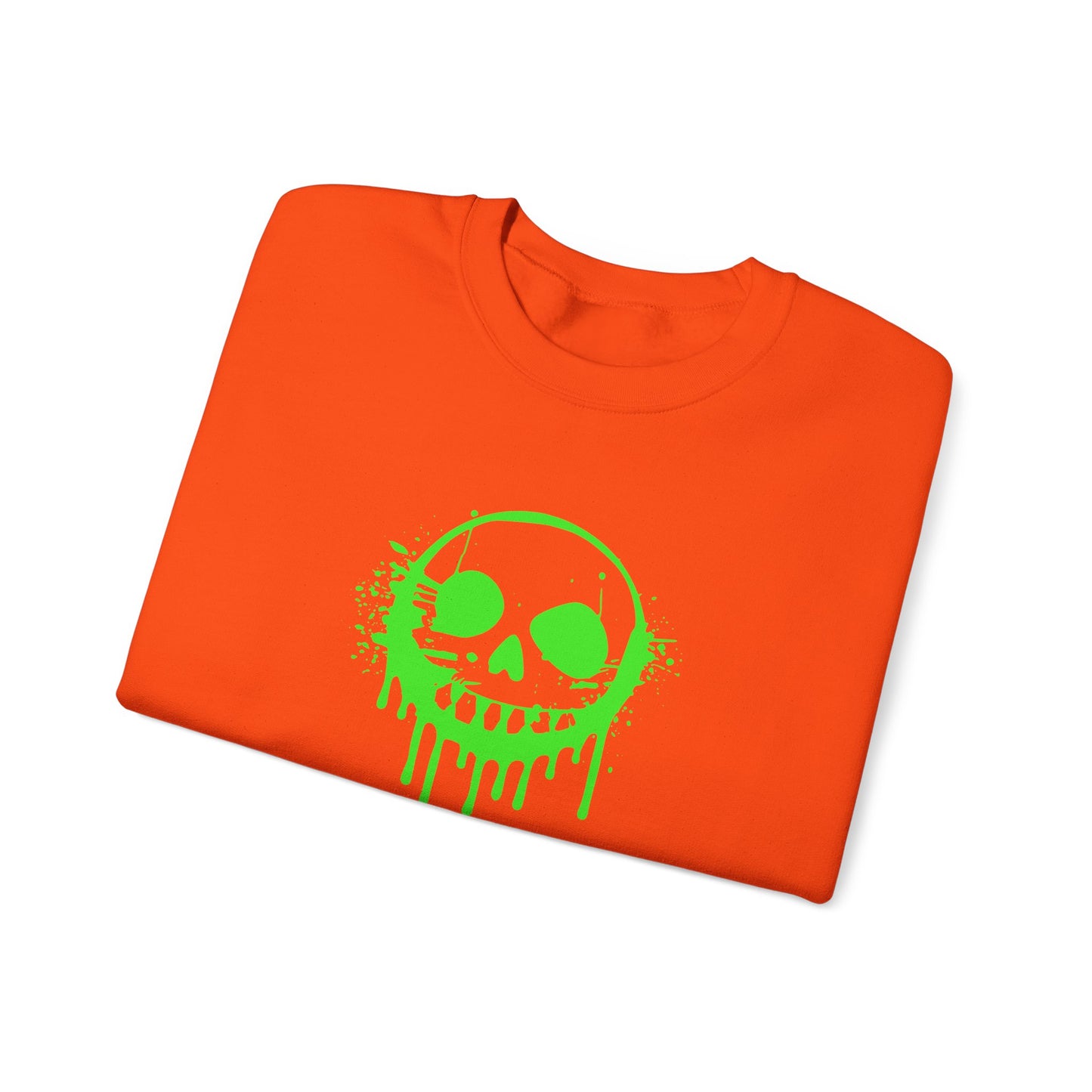 Green Ooze Face Unisex Heavy Blend™ Crewneck Sweatshirt