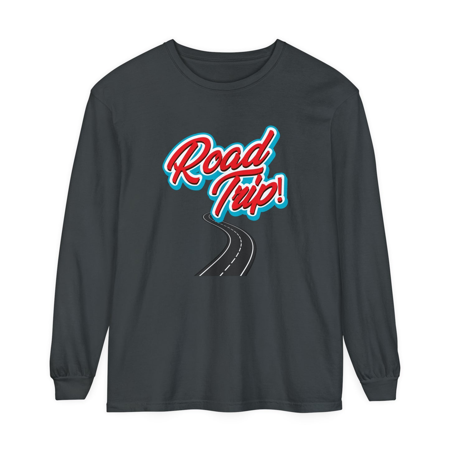 Road Trip Unisex Garment-dyed Long Sleeve T-Shirt