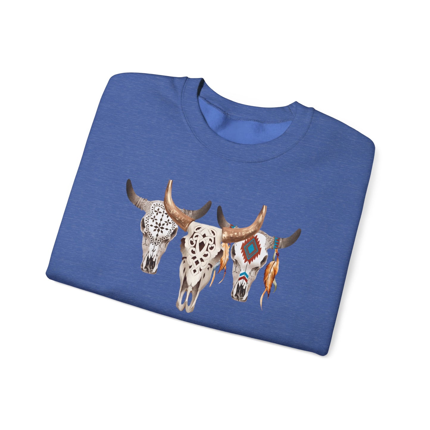 Bull Headed Trio Unisex Heavy Blend™ Crewneck Sweatshirt