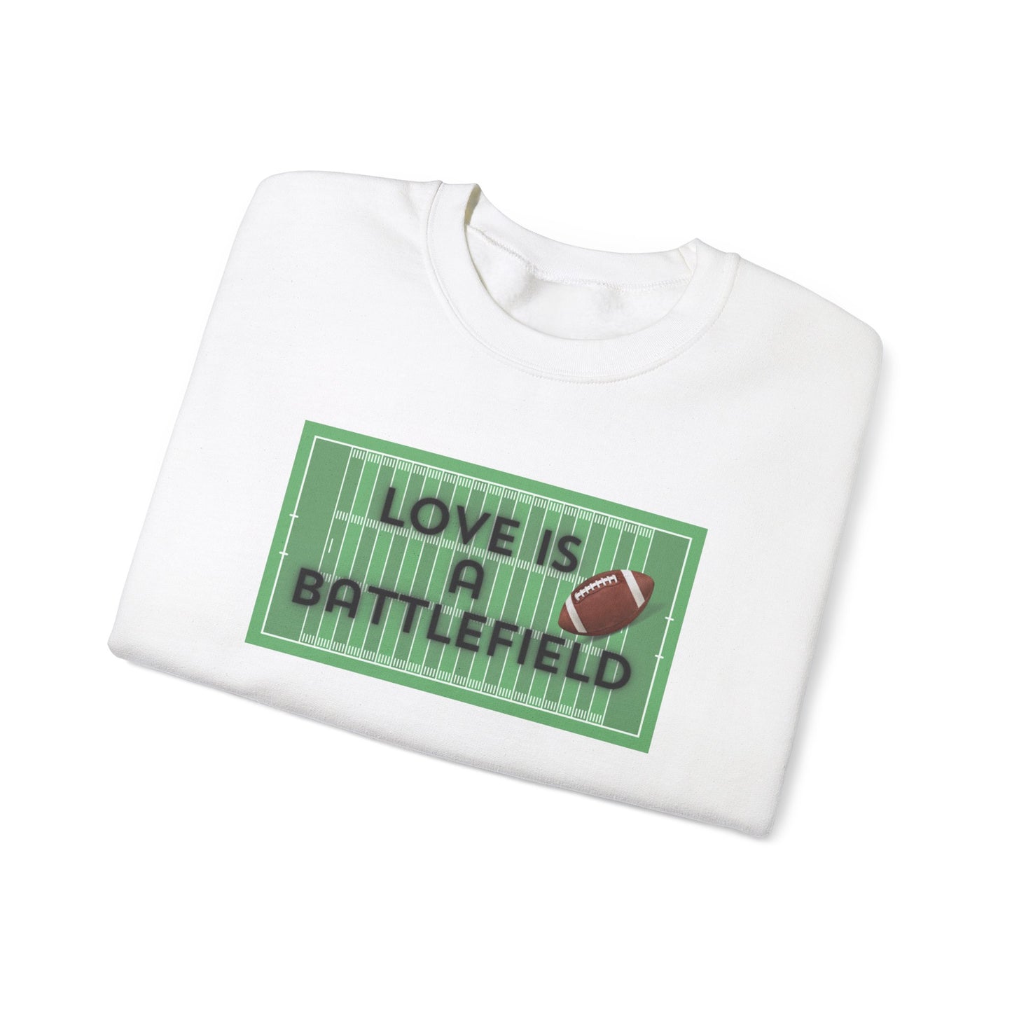 Love is a Battlefield Unisex Heavy Blend™ Crewneck Sweatshirt