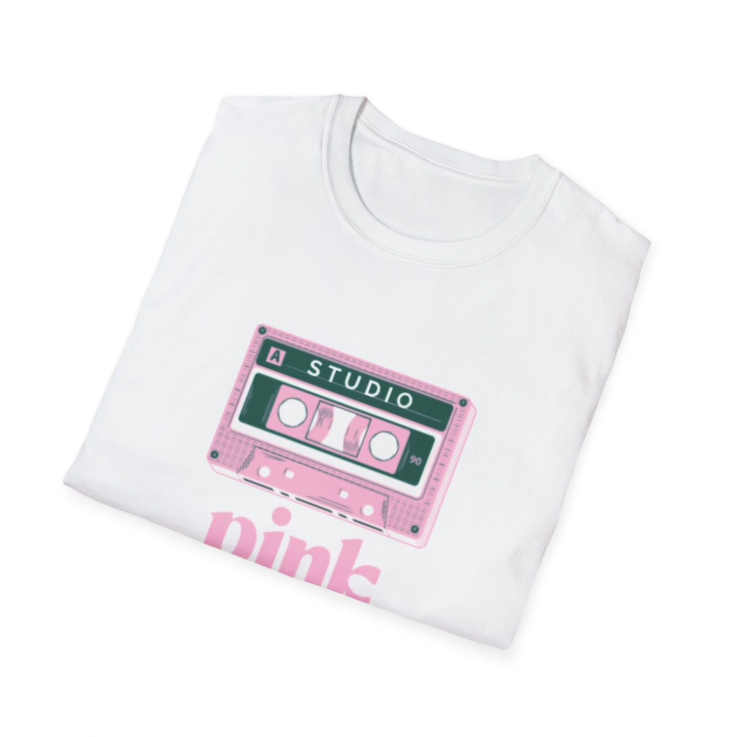 Pink Cassette Unisex Softstyle T-Shirt