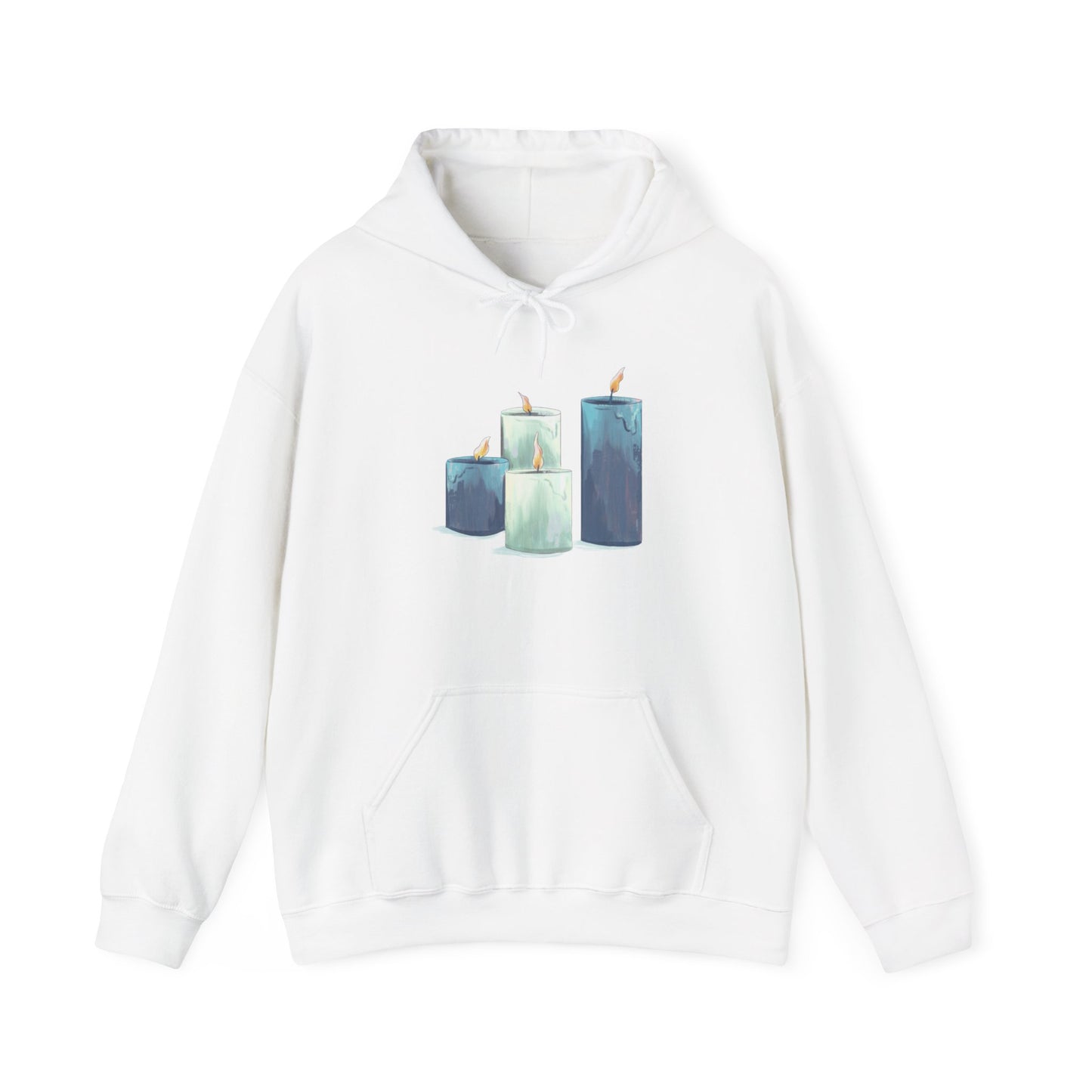 Hanukkah Candles Unisex Heavy Blend™ Hooded Sweatshirt