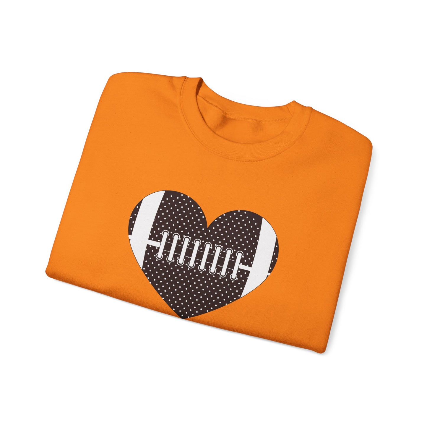 Football Heart Unisex Heavy Blend™ Crewneck Sweatshirt