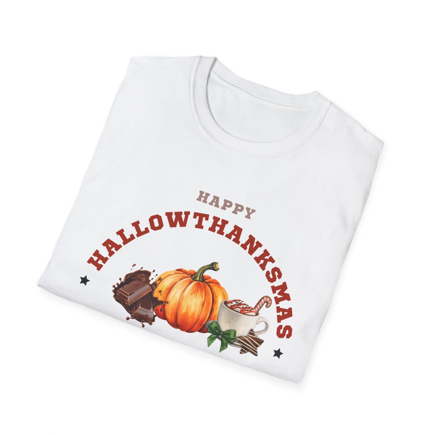 Happy Hallowthanksmas II Unisex Softstyle T-Shirt