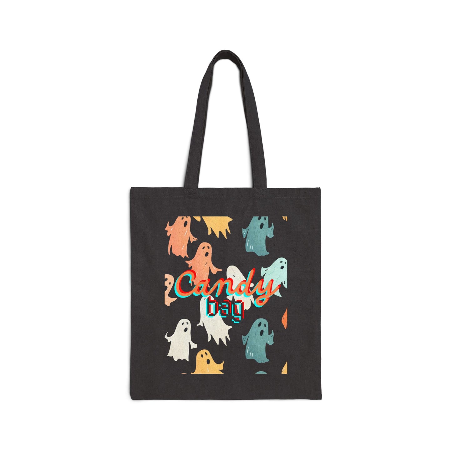 Friendly Ghosts Trick or Treat Cotton Canvas Tote Bag