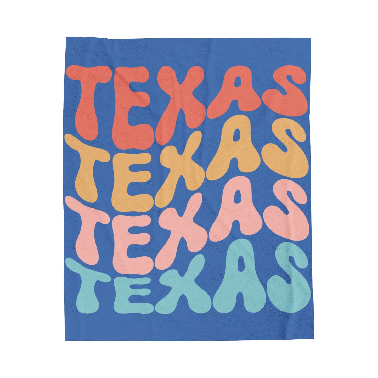 Texas Velveteen Plush Blanket