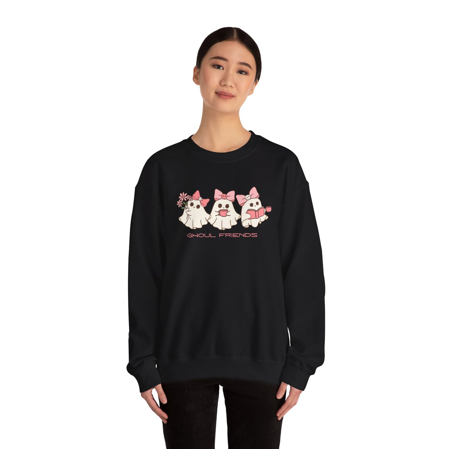 Ghoul Friends Halloween Unisex Heavy Blend™ Crewneck Sweatshirt