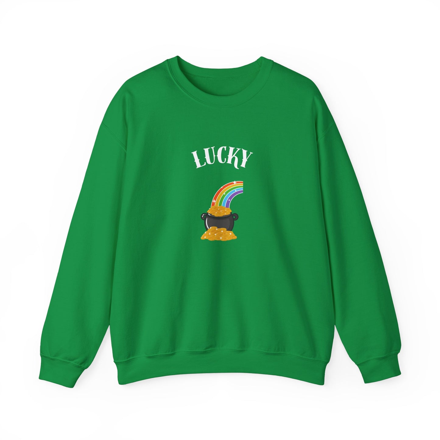 Lucky Pot o Gold St Patrick’s Unisex Heavy Blend™ Crewneck Sweatshirt