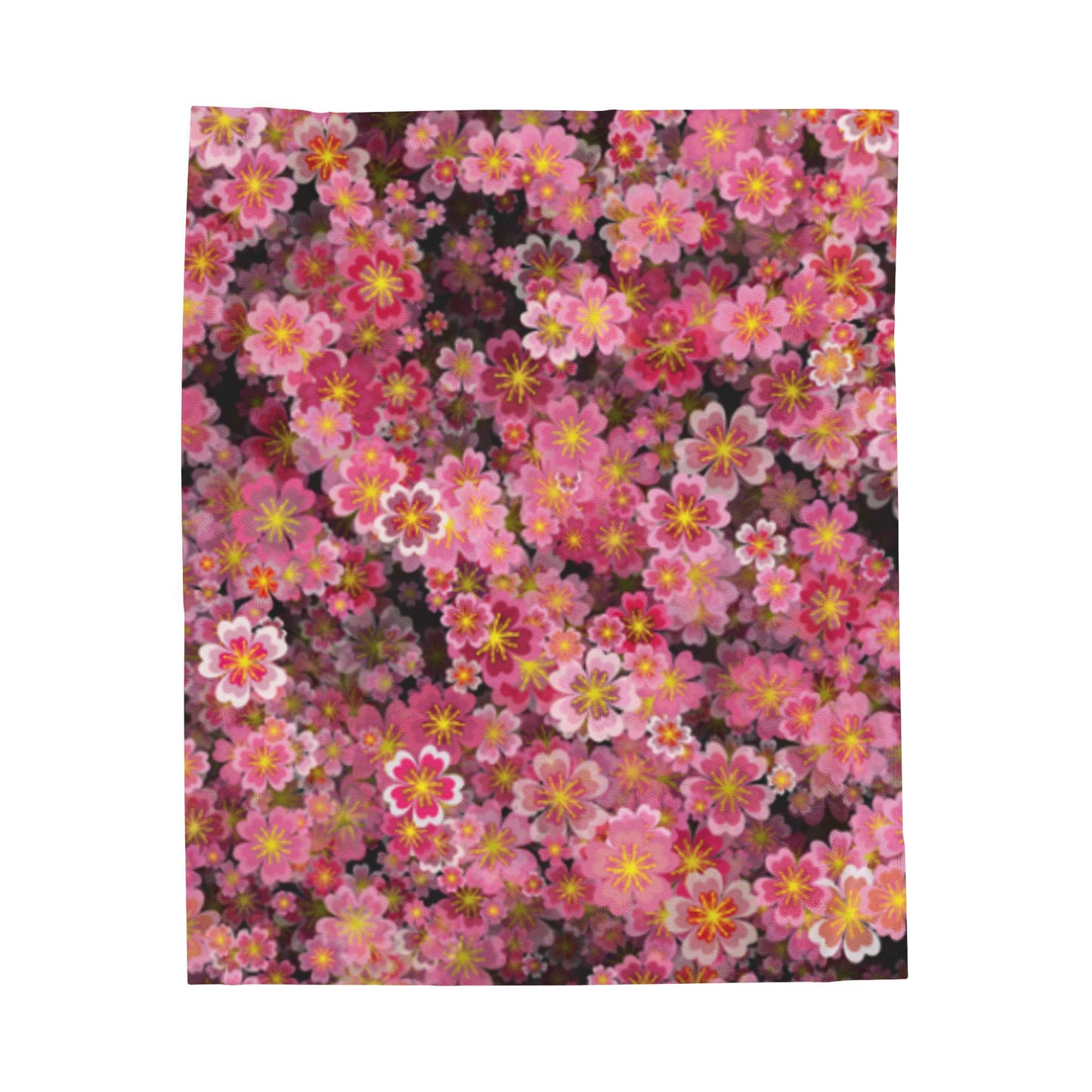 Blossoms Velveteen Plush Blanket