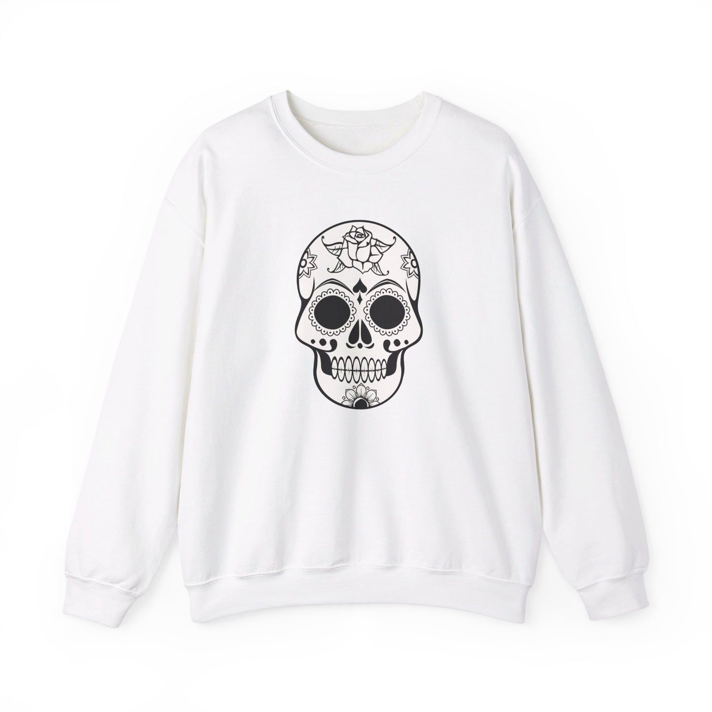 BW Skull Unisex Heavy Blend™ Crewneck Sweatshirt