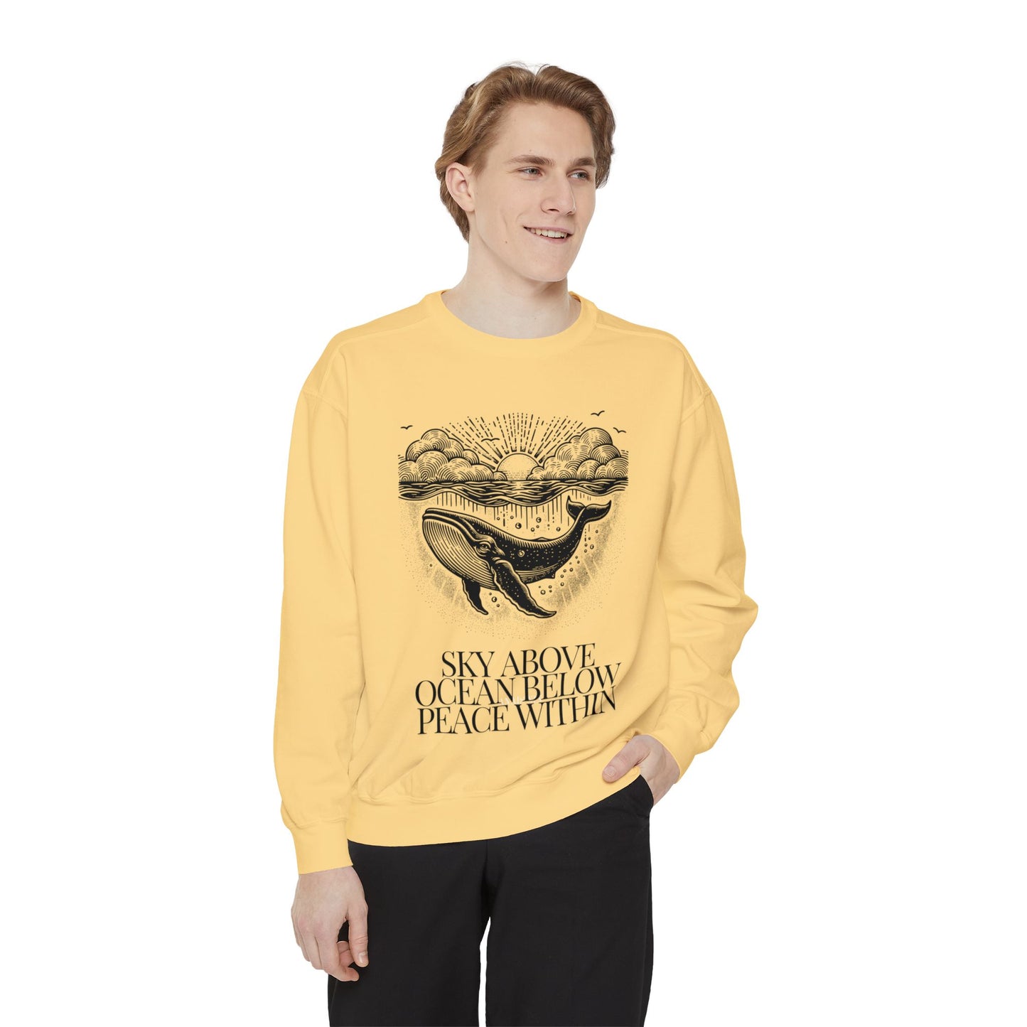 Sky Above Unisex Garment-Dyed Sweatshirt