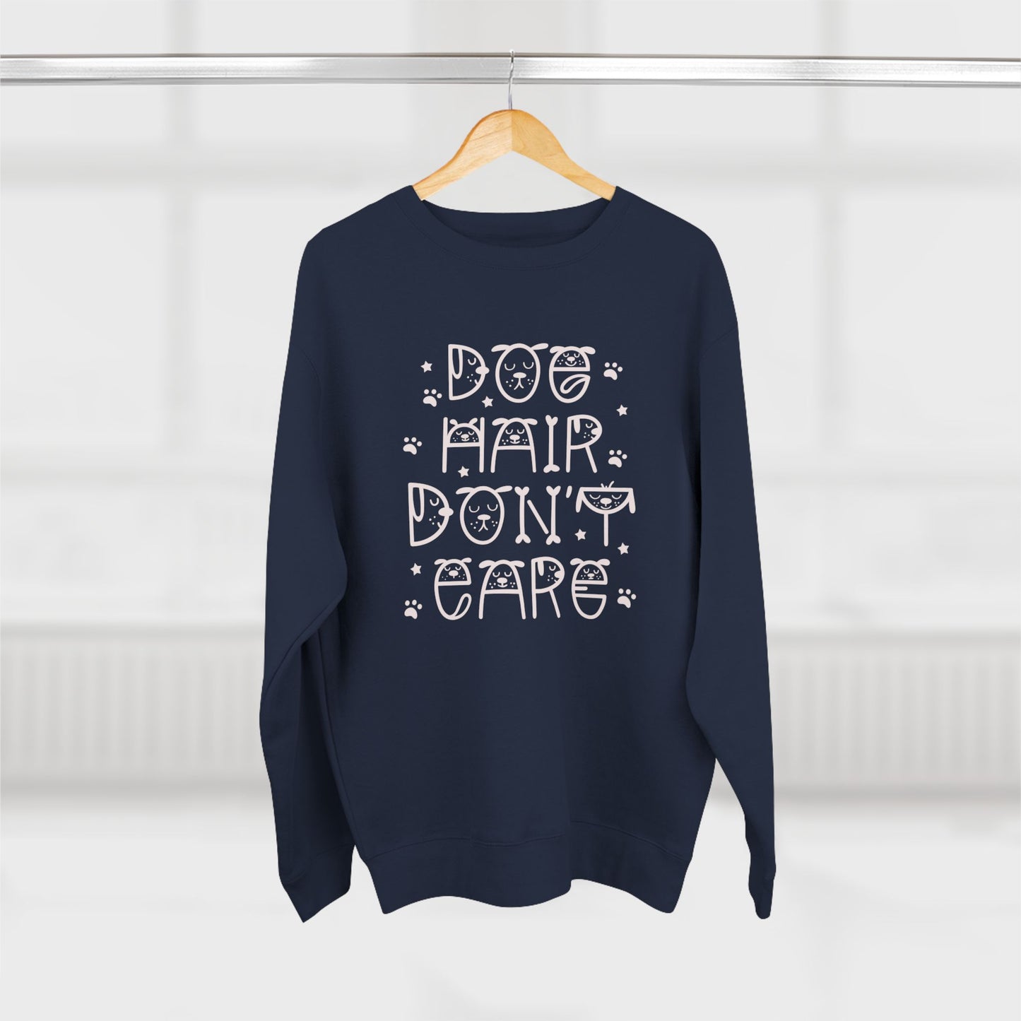 Dog Hair Don’t Care Unisex Crewneck Sweatshirt