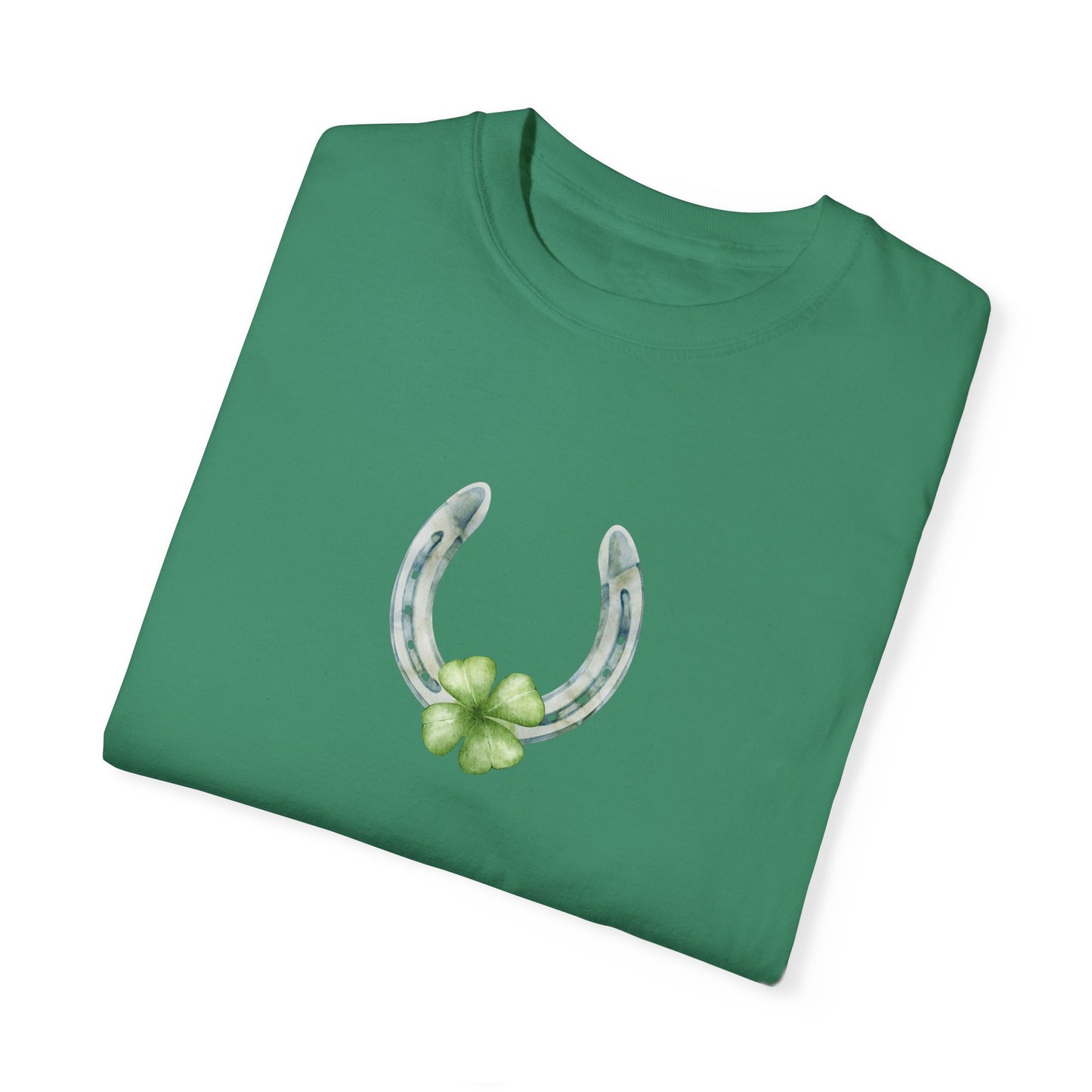 Lucky Horseshoe II St Patrick’s Day Unisex Garment-Dyed T-shirt