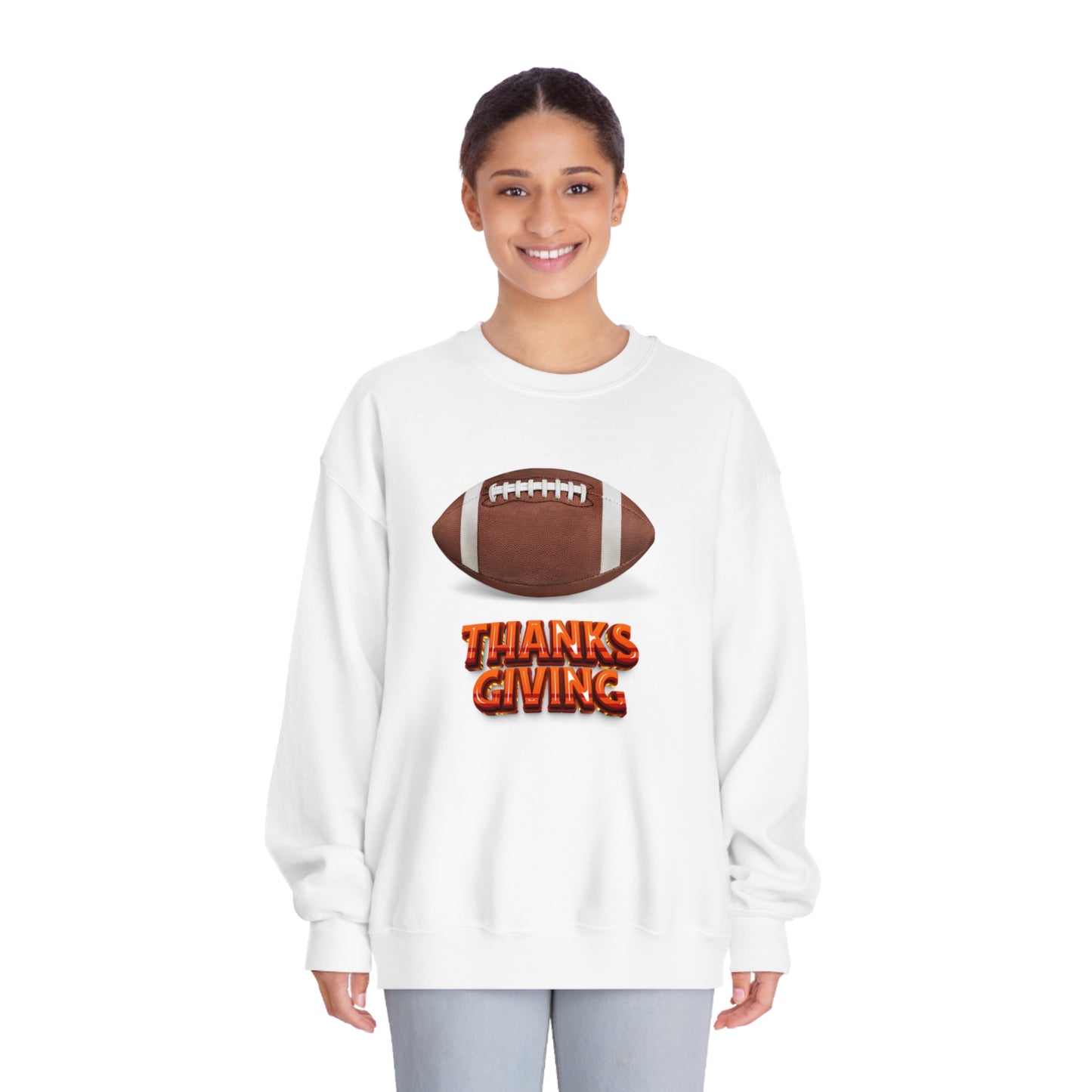 Football Thanksgiving Unisex DryBlend® Crewneck Sweatshirt