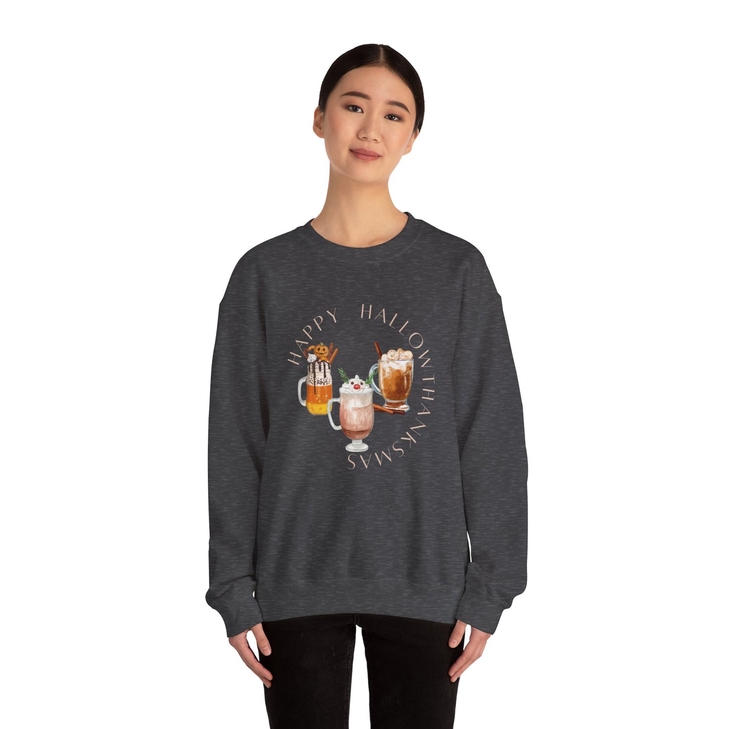 Hallothanksmas Cafe Unisex Heavy Blend™ Crewneck Sweatshirt