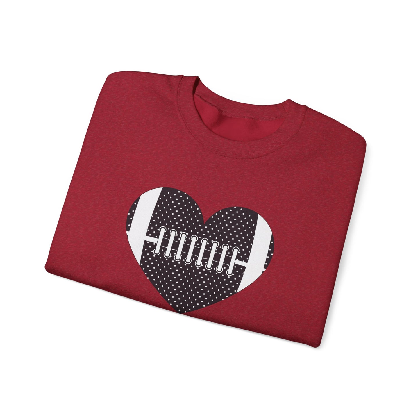 Football Heart Unisex Heavy Blend™ Crewneck Sweatshirt